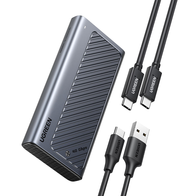 UGREEN USB4 M.2 NVMe External Hard Drive Enclosure, 40Gbps, Compatible with Thunderbolt 3/4, Suitable for Apple Mac Mini Laptop SSD External Solid State Drive