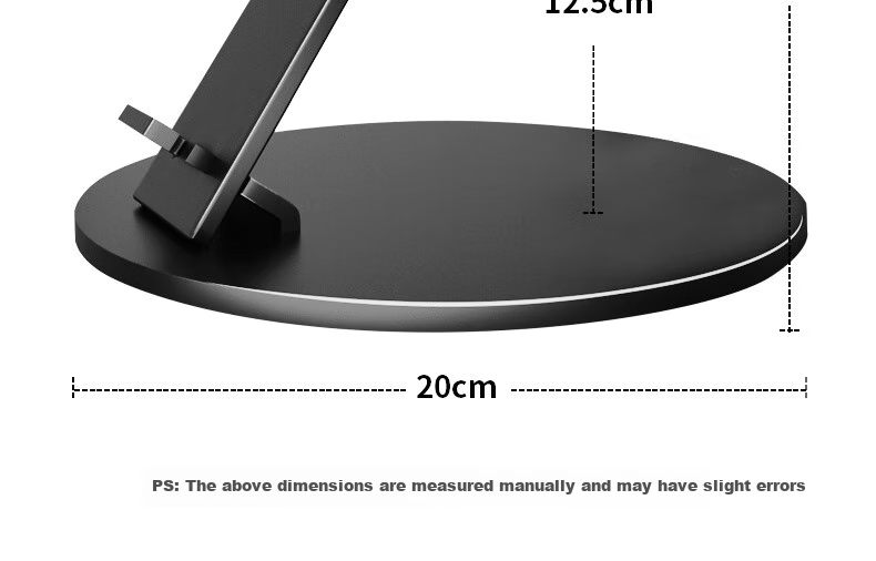 CINE Projector Desktop Stand Metal Round Plate Cloud Platform Bracket Suitable for XGIMI, JmGO, Dangbei, Fengmi, Xiaomi, Xiaoming Projectors Bedside Mount Storage Rack PB25 8