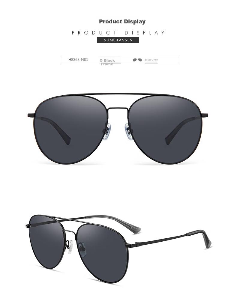 HELEN KELLER Sunglasses for Men And Women, Night Vision Driving Glasses, High-Definition Driving Sunglasses, H8868Y01 6