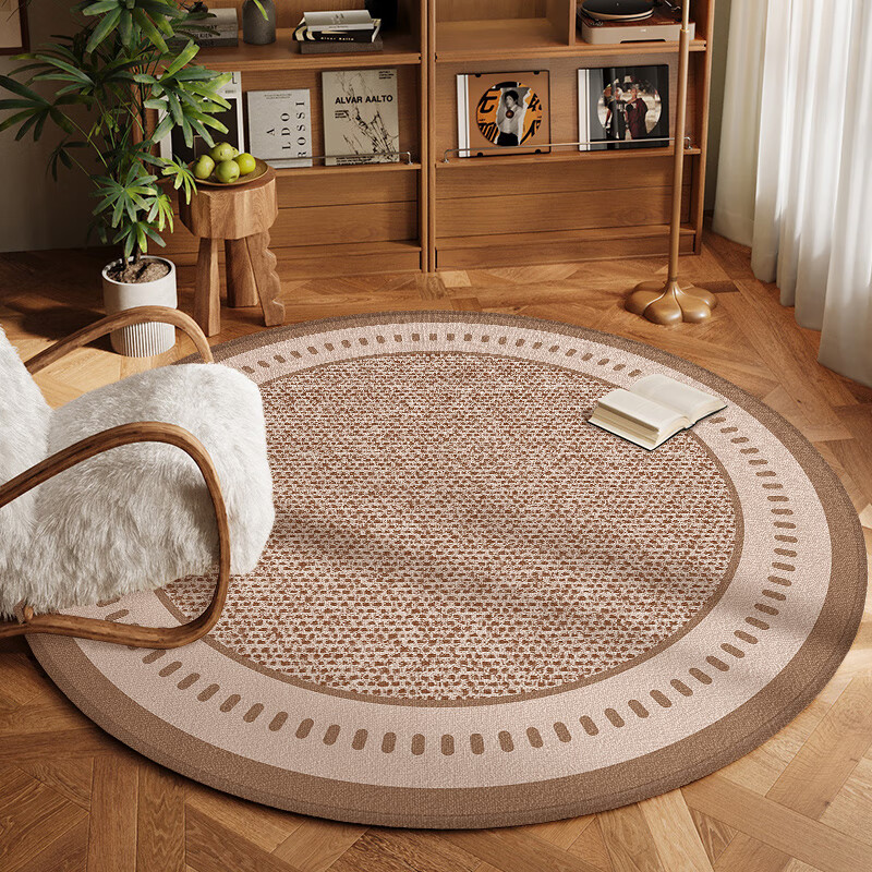 Ruien Round Carpet Chair Mat for Study Room, Bedroom, Living Room, Swivel Chair Mat, Gaming Rocker Chair Mat, Foot Pad