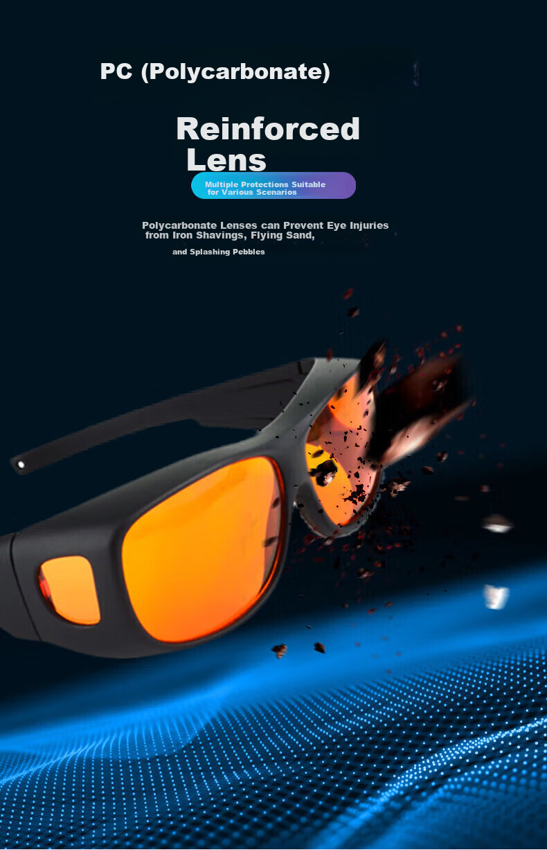 GOL-SIV® Laser Safety Goggles, 200-2000nm Industrial High-Intensity Anti-Laser Marking, Laser Protective Eyewear, Pulse Beauty Hair Removal Photon Skin Rejuvenation, 1 Pair 6