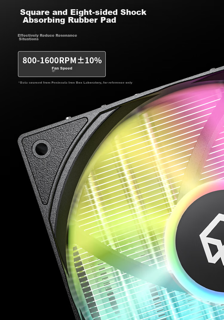 PADO Shengbing 600ST Air-Cooled 6 Heat Pipe CPU Cooler (With Thermal Paste, 240W Power Supply, Blackened Top Cover, Nickel-Plated Anti-Oxidation, Multi-Platform Support, Dual-Tower Dual-Light Fan) 9