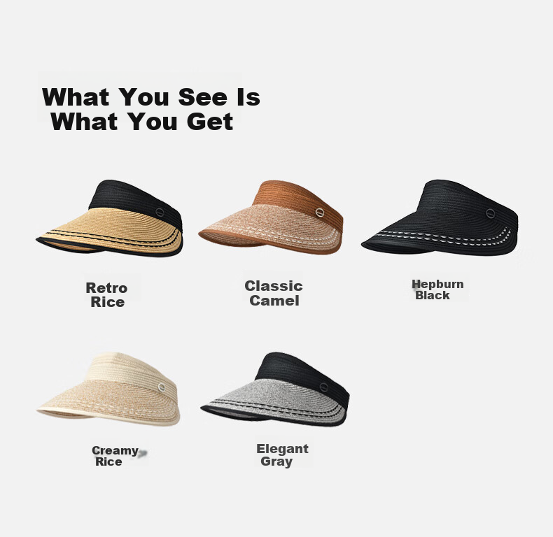 Kenmont Foldable Wide Brim Open Top Sun Protection Straw Hat for Women Spring Summer Beach UV Protection Vacation Sunshade Hat 6062 9