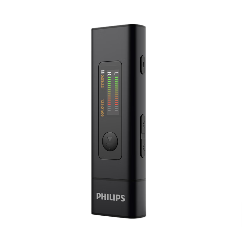PHILIPS SA1239 32GB MP3 Music Player, Portable Student Player for English Learning And Exercise Running, Bluetooth, Voice Recording, USB Flash Drive Clip-On Style