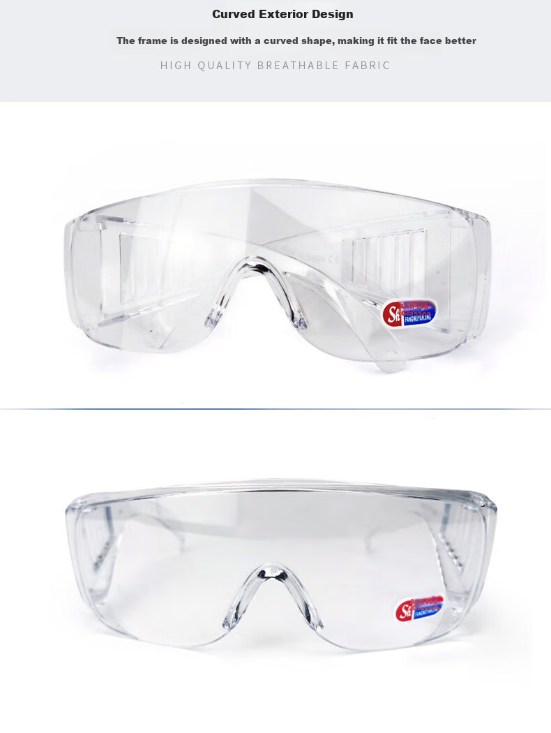 GUANNUODA Safety Goggles, Protective Eyewear, Dust-Proof, Splash-Resistant, Windproof, Grinding Glasses, Venetian Style (Set of Two) 7
