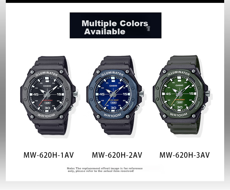 Casio Watch for Men, Students, Sports, Electronic, Children's Japanese And Korean Style, Gift for Boyfriend MW-620H 4