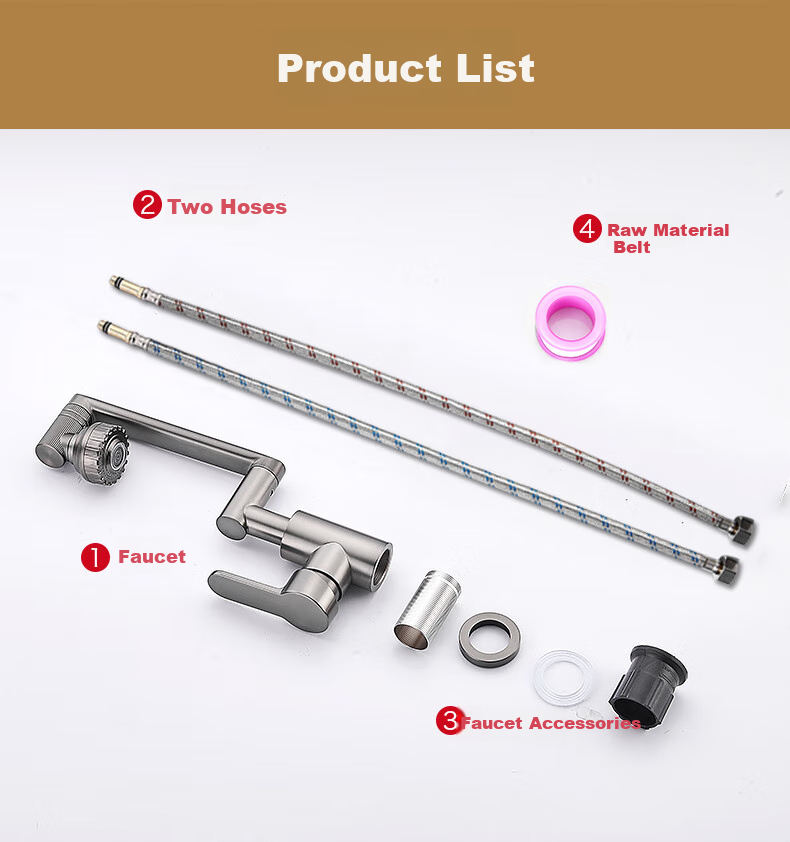 Zunchi Basin Faucet, Hot And Cold, 360-Degree Rotating Mechanical Arm, Lucky Cat, Washbasin, Sink, Bathroom Faucet 20