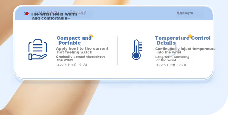 Akasaka Pharmaceutical Wrist Heat Patch for Tenosynovitis Support, TFCC Injury Brace with Glucosamine Chondroitin Heating Steam Therapy 5