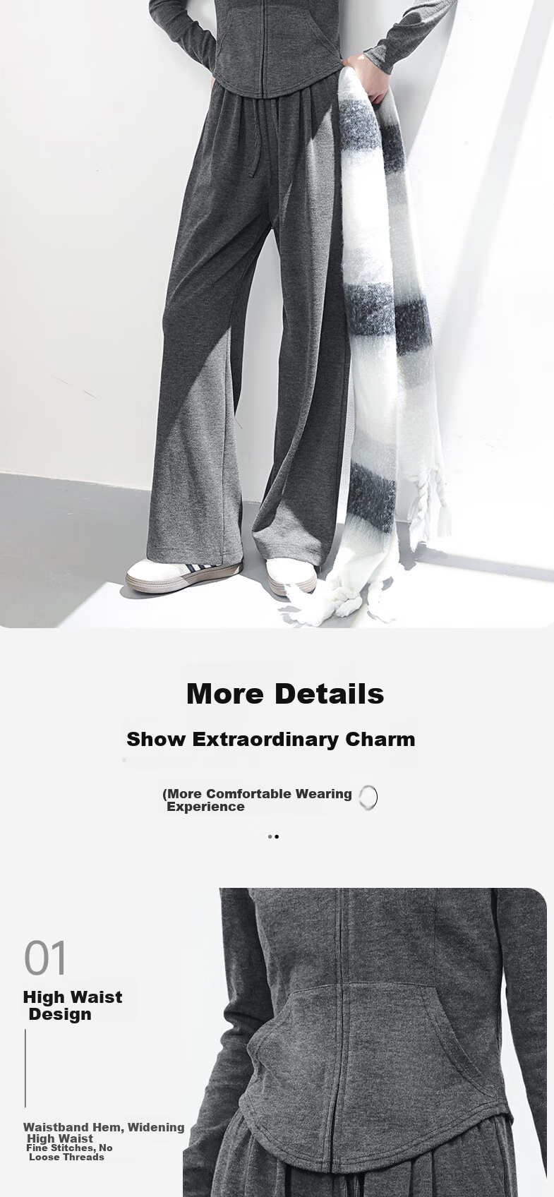 MJ STYLE Faux Cashmere Hooded Slim-Fit Cardigan Jacket for Women, New Spring And Autumn 2026 Short Style Waist-Cinching Slimming Elegant Versatile Top 9