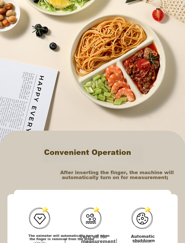 Baijie Ceramic Three-Compartment Steamer Plate Portion Control Divided Plate 211 Sectioned Plate Baby Food Supplement Steamer Dumpling Plate White Porcelain 2