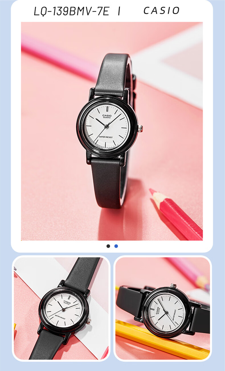 CASIO Watch for Girls, Analog Student Small Dial Children's Watch for Exams [Valentine's Day Gift] LQ-139L 12