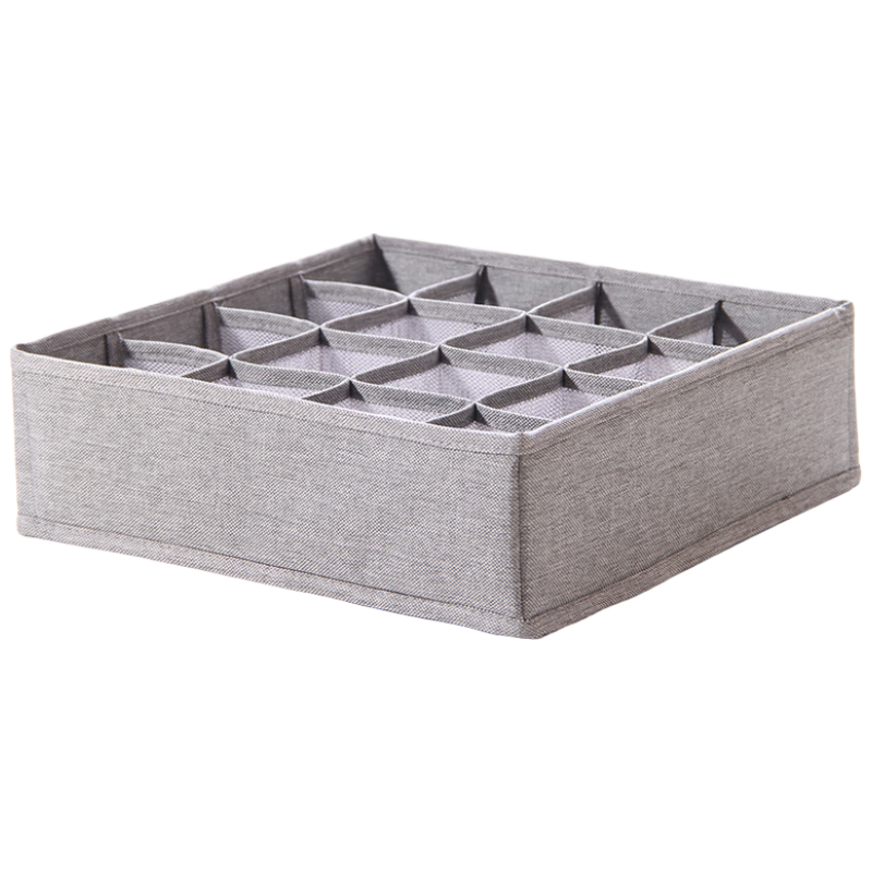 JiaDu Underwear Socks Bra Storage Box Home Intimate Clothing 3-in-1 Drawer Organizer Fabric Divider