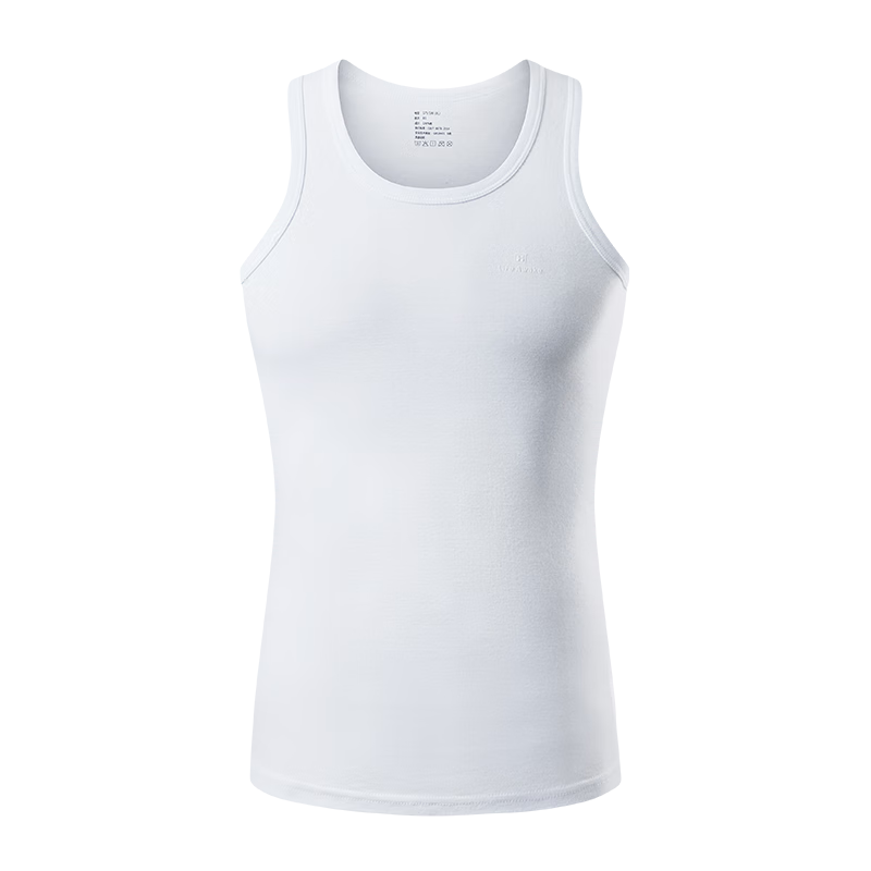 HLA Sleeveless Tank Top for Men, Pure Cotton Comfortable Breathable Undershirt, Basic Thin Vest, 2-Pack