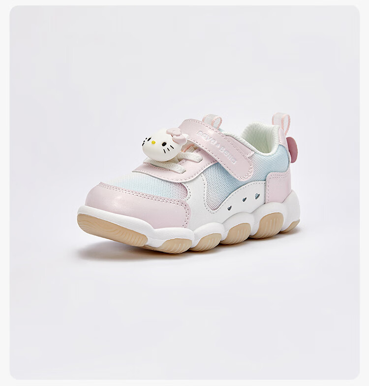 DAVE & BELLA Hello Kitty Kids Light-Up Sneakers Spring Autumn Girls Flashing Shoes 12