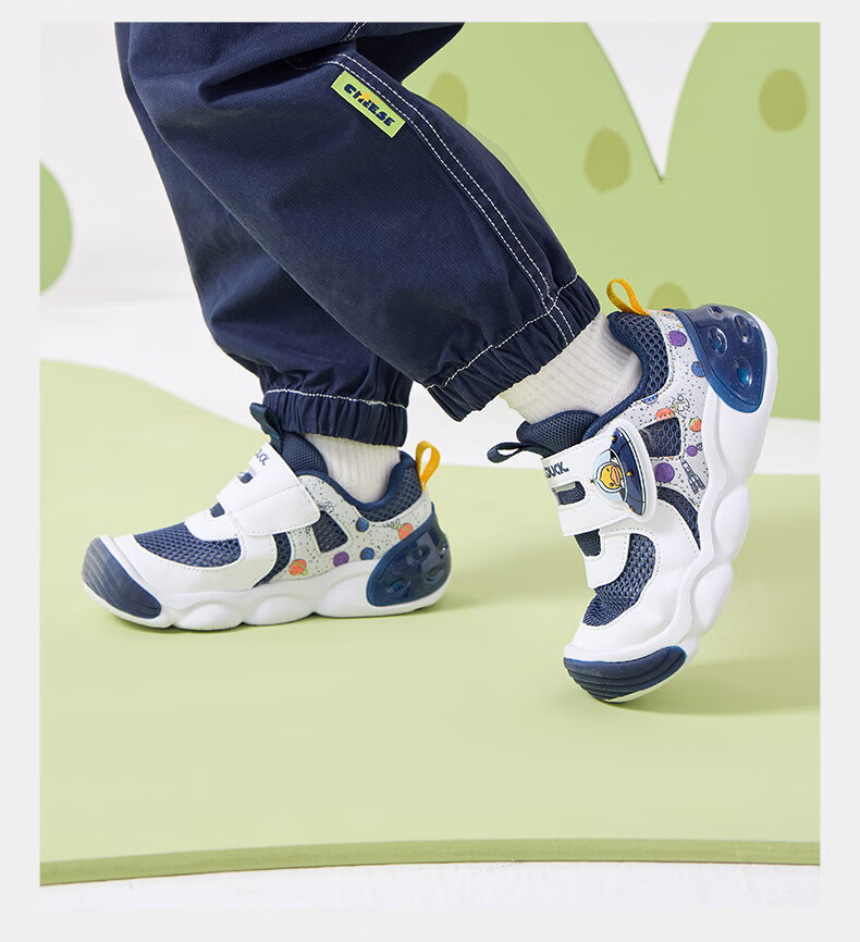 B.Duck Little Yellow Duck Kids Toddler Shoes 2026 Spring Double-Layer Mesh Breathable Sports Shoes Boys Girls Baby Shoes 4