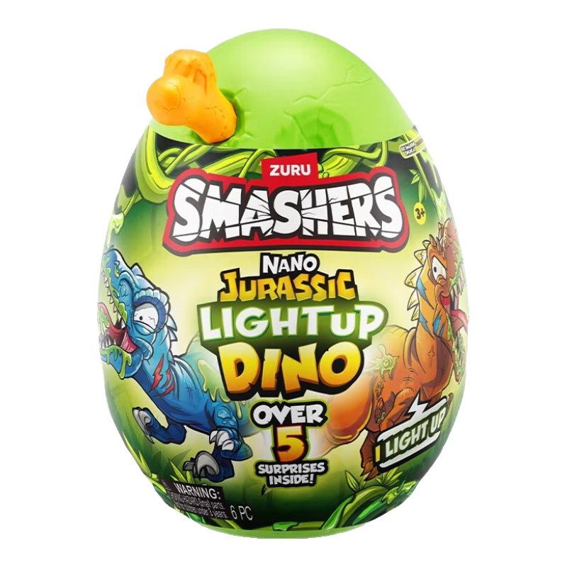 ZURU Jurassic Glow-In Miniature Archaeological Egg, Cool Glowing Dinosaur, Parent-Child Interactive Children's Gift