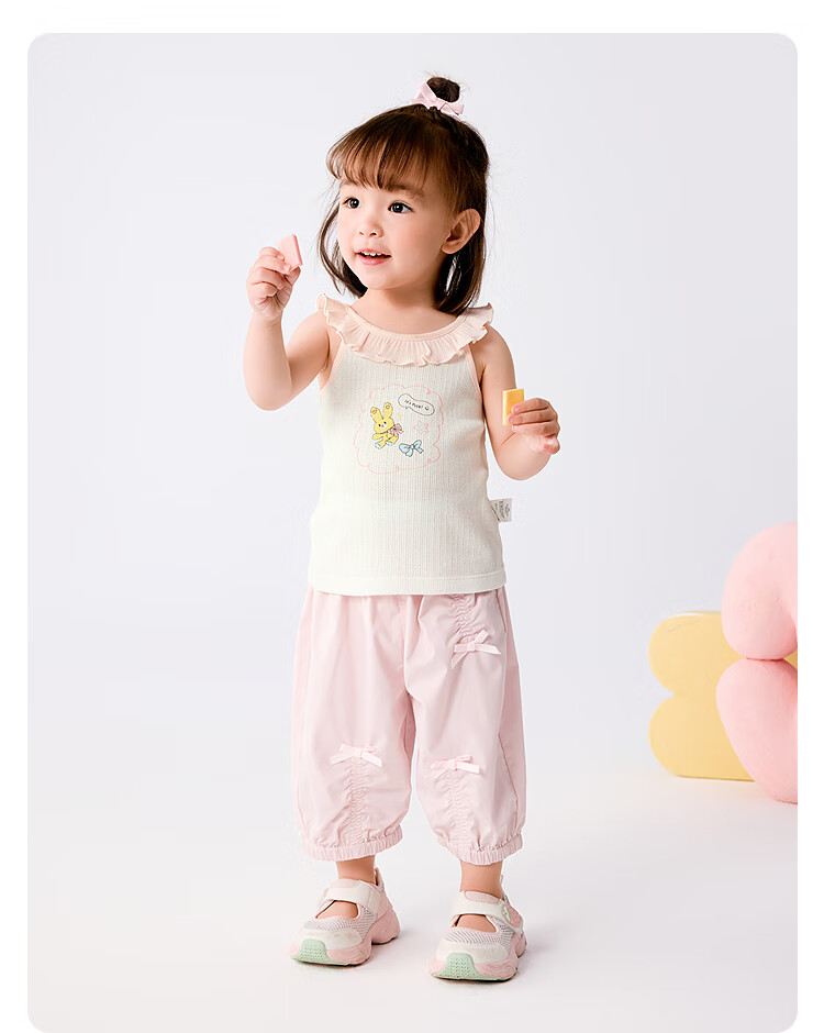 BALABALA [BalaOne] Baby Pants, Infant Casual Trousers, Girls' Style, Sweet And Trendy for Summer 2026 10