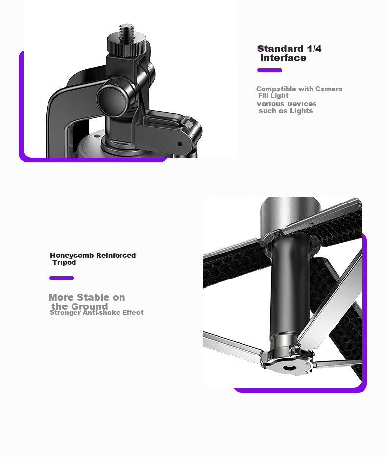 Lisen [Over 100,000 Sold] Selfie Stick Phone Stand, Floor-Standing, 360-Degree Rotation, Anti-Shake Automatic Tripod, Live Streaming And Photography Tool, Concert Shooting Gadget, New Model for 2026 21