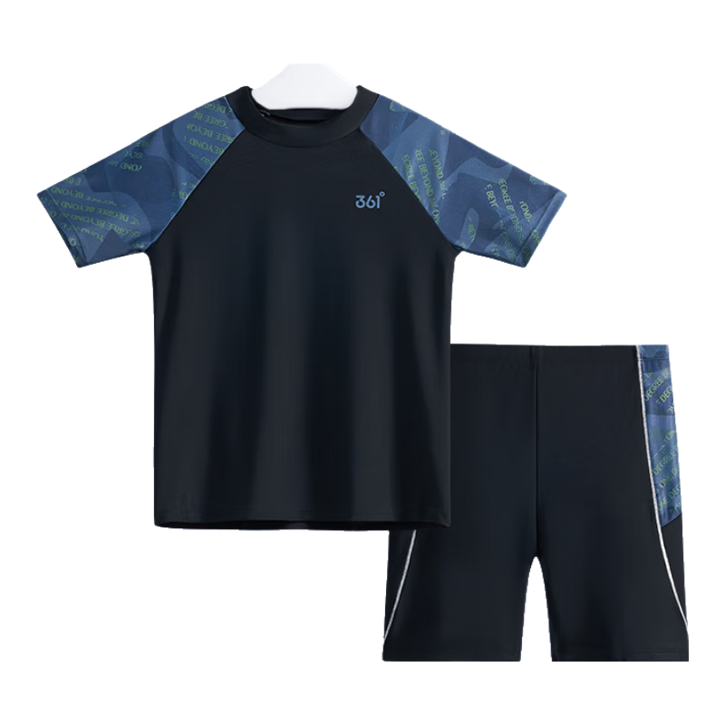 361° Children's Swimwear, Boys' Youth And Older Kids' Swim Trunks Set, Boys' Two-Piece Hot Spring Swimsuit Set