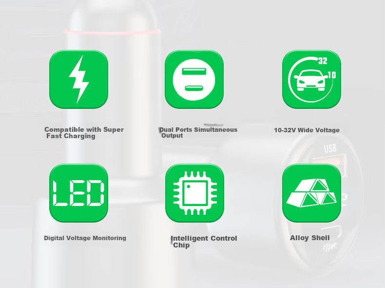 Niuman Car Charger, Super Fast Charging, Suitable for Laptops, Huawei, Xiaomi, OPPO, Apple, Honor 6
