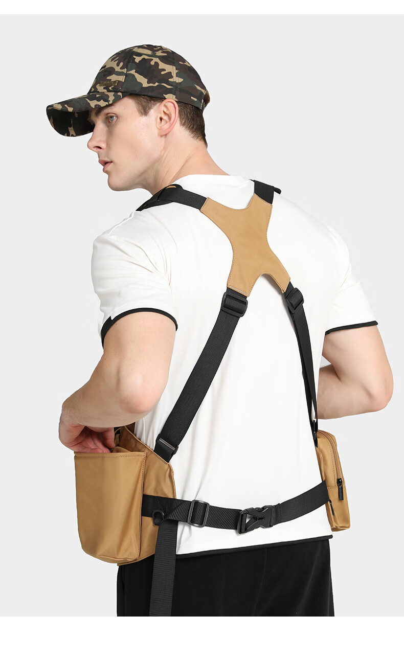 CWATCUN Kaden Camera Bag Tactical Backpack Multifunctional Travel Double Shoulder Bag Outdoor Professional Mountaineering Photography for Fuji Canon Sony Leica 10