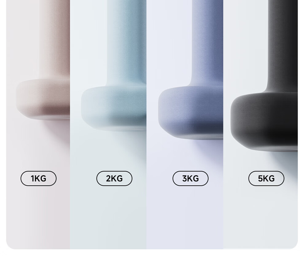 ANTA Color-Coated Dumbbells for Men And Women, Home Fitness Muscle Arm Shaping Light to Heavy Weight 2kg*2 8