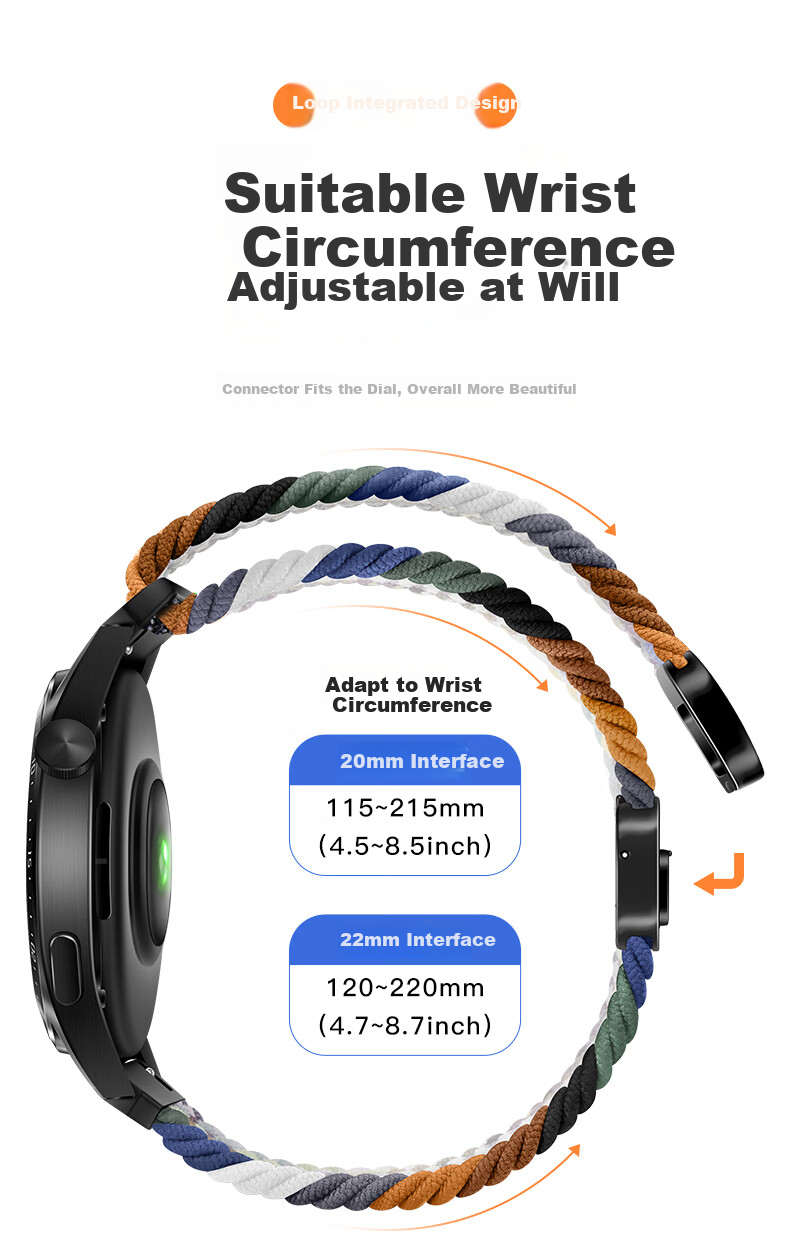 Weiqiantu [Magnetic Woven] Compatible with Huawei GT7/GT6/GT5/Pro, Watch6/5/Pro/4Pro/Buds2 Watch Straps, GT3/4 Pro/Defender 2 Men's And Women's Styles 5