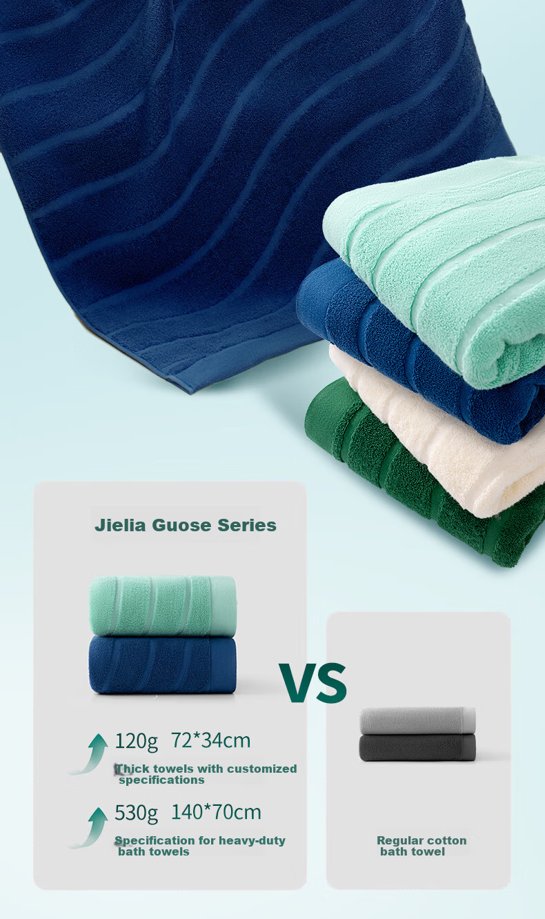 Grace Guose Series 7A Antibacterial Thickened Pure Cotton Towel Unisex Absorbent All-Cotton Face Towel Sports Dark Purple 14