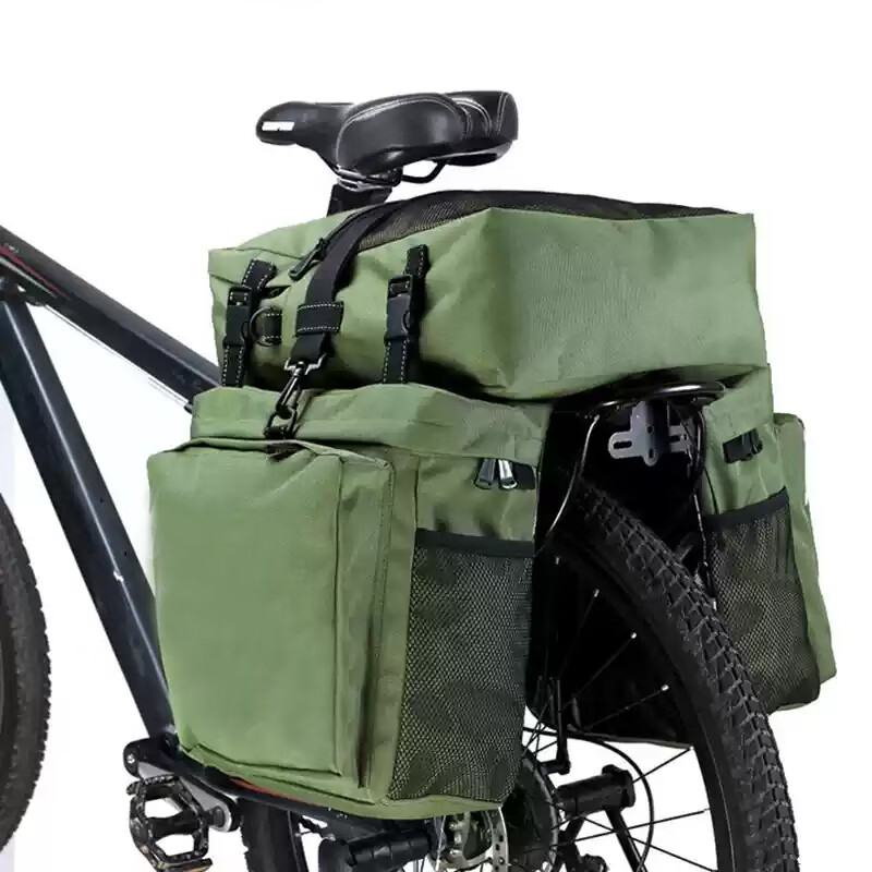 40,000km Waterproof Bicycle Rear Rack Bag Large Capacity Road Bike Travel Pannier Cycling Gear