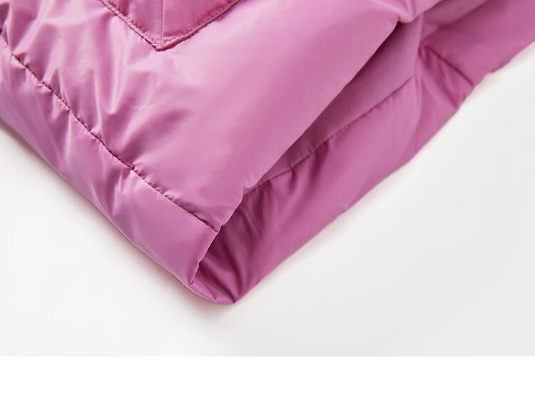 Dme [Dopamine Rose Pink] Winter Hooded Waist-Cinching Drawstring Decorated Long-Sleeve down Jacket for Wome 14