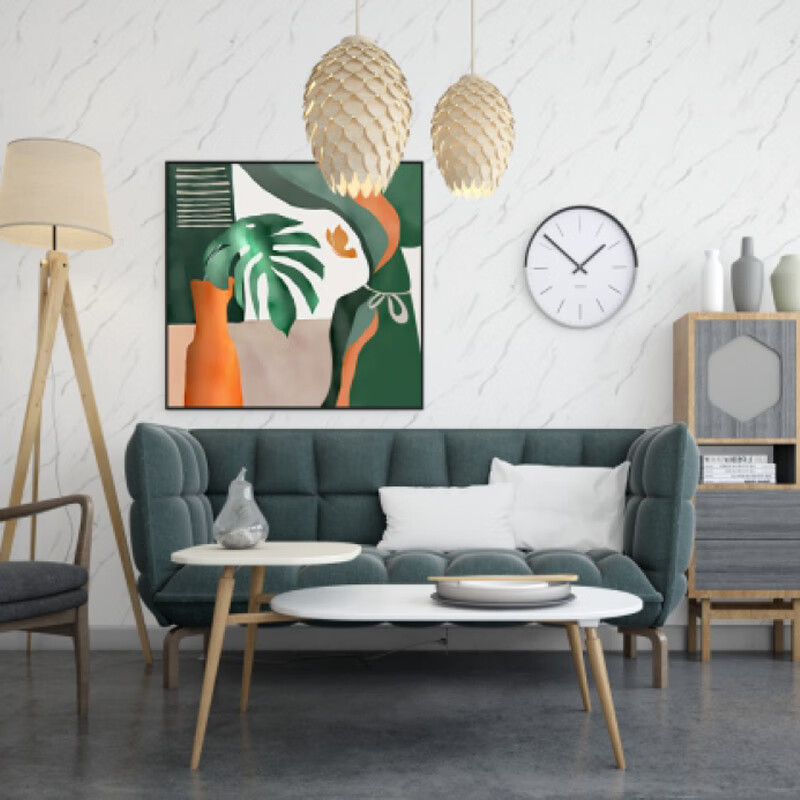 Ouma Imitation Porcelain Tile Wall Sticker, Self-Adhesive, Thickened, Waterproof And Moisture-Proof Aluminum Plastic Wall Panel Renovation Sticker, Fish Belly White, 6 Pieces
