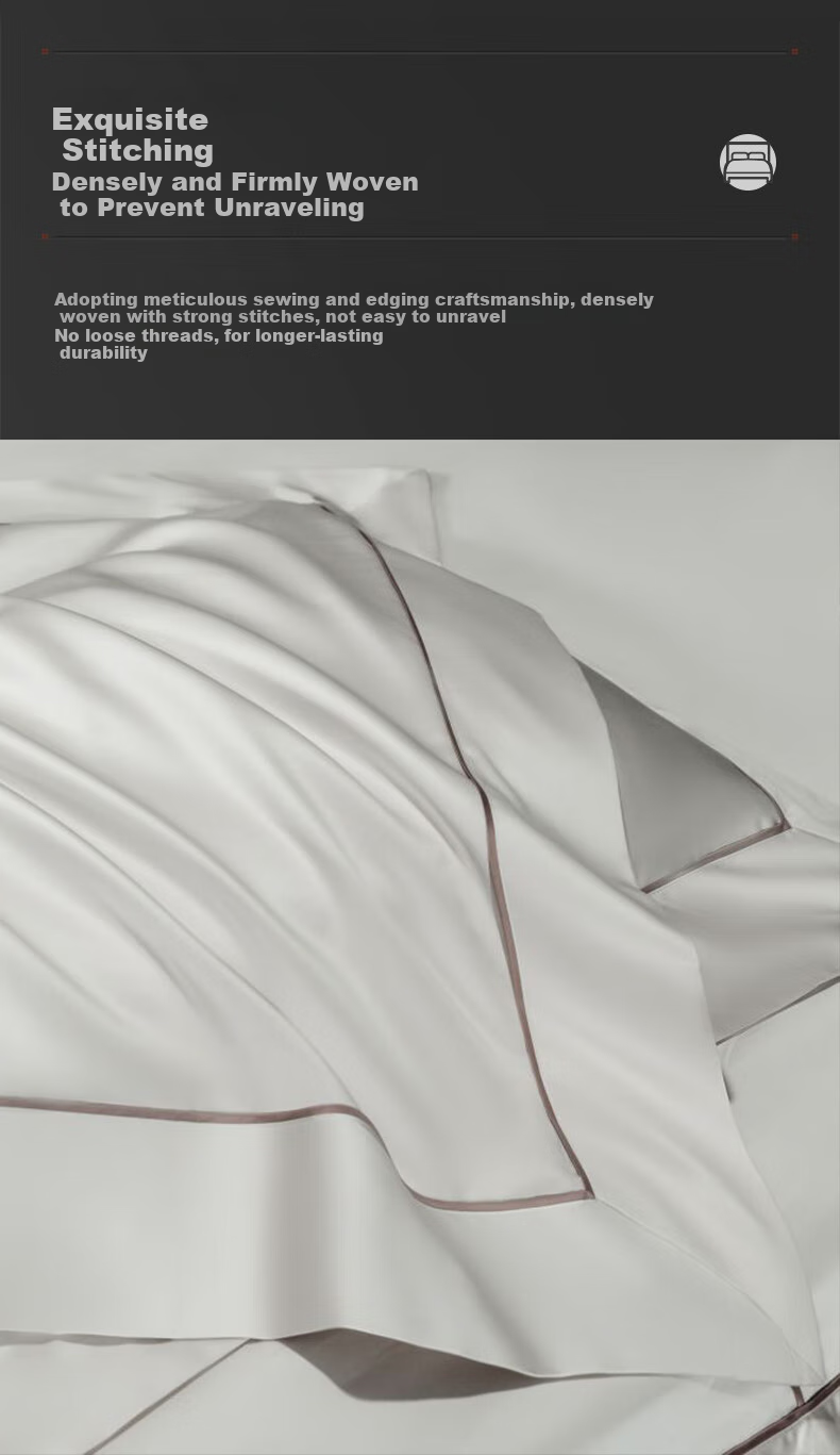 La Torretta Bedding Set, 100% Pure Cotton, 120 Thread Count, High-End Embroidered Duvet Cover And Bed Sheet, Waldorf, 200*230 11