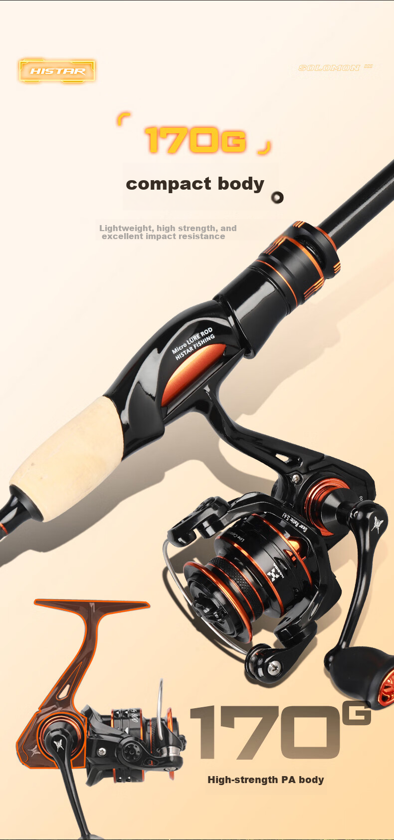 HISTAR Solomon Third Generation Micro Lure Water Drop Reel Set: 1.83mL Gun Handle + Left-Handed Butterfly Water Drop Reel 9