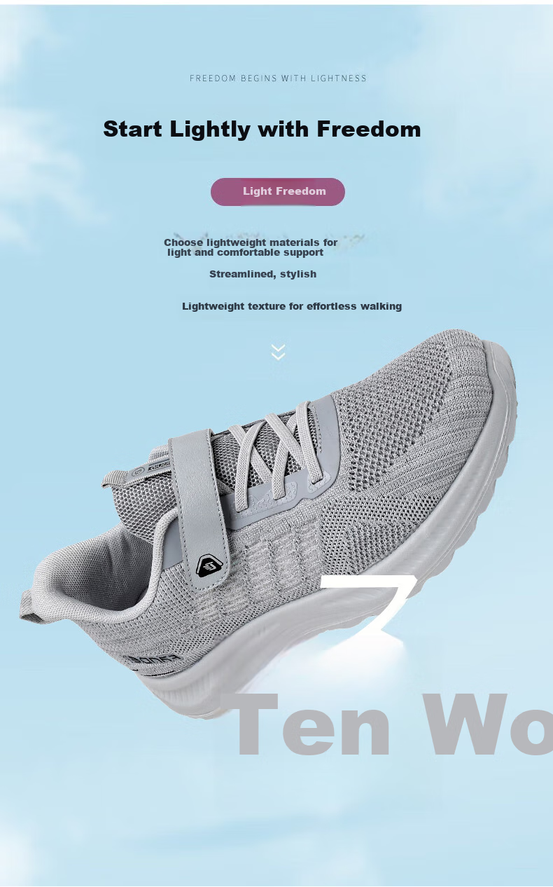 Ankang Summer Sports Shoes, Soft Sole, Middle-Aged And Elderly, Mesh Breathable, Walking Shoes for Mothers, Old Beijing Cloth Shoes for Women, A6009, Black, Size 39 9