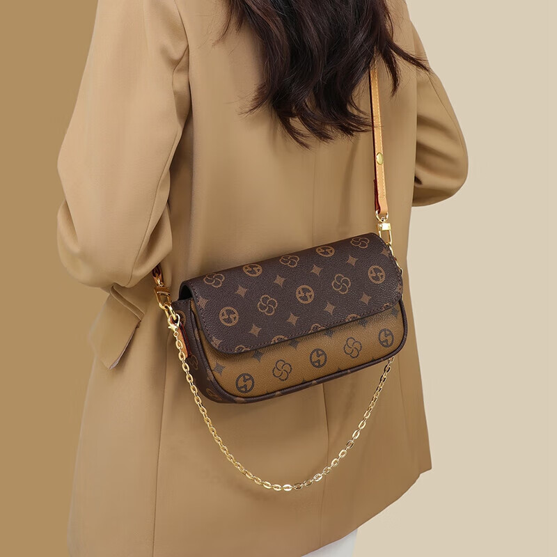 Aiqinghai Handbag, Women's Shoulder Bag, Crossbody Chain Small Square Bag, Light Luxury Birthday Mother's Day Gift, Practical Present for Mom