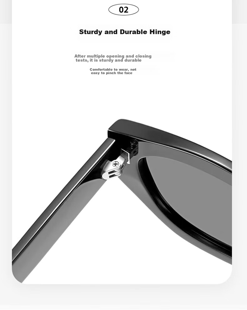CAPONI Cat Eye Sunglasses for Women, Polarized Narrow Frame Sunglasses, Outdoor UV Protection, High-End Sun Protection Glasses, Face-Slimming Effect 11