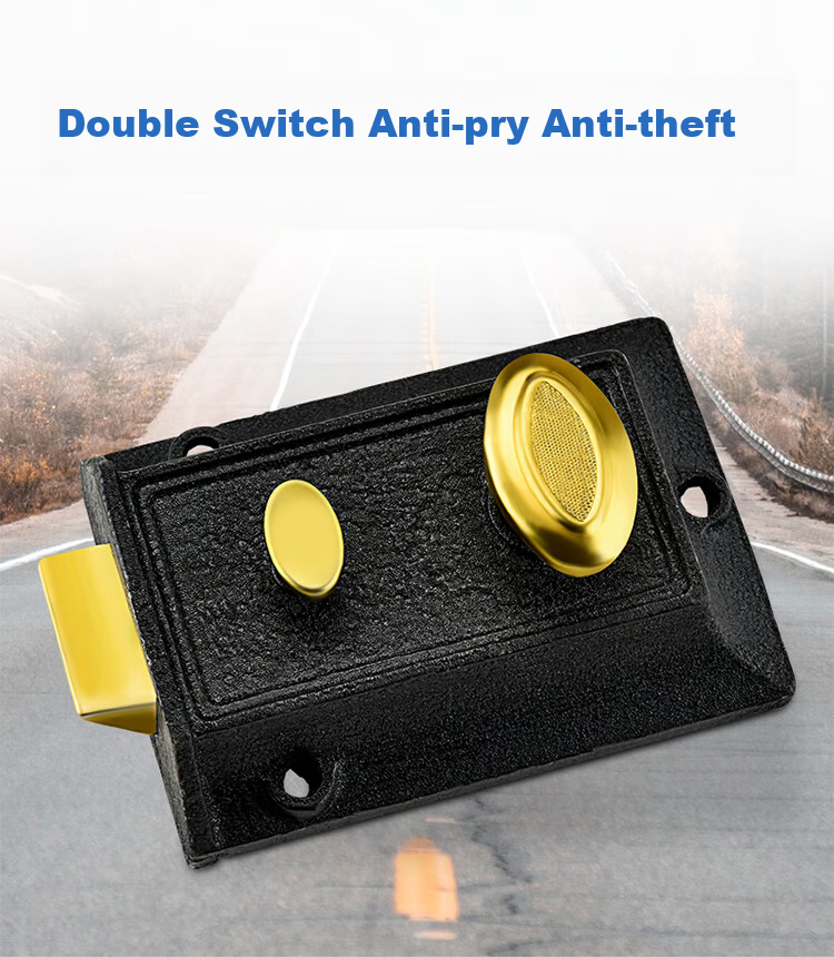 Chugong Old-Style Door Lock with Double Security, Bedroom Wooden Door Anti-Theft Door Exterior Hidden Lock Universal Set 1
