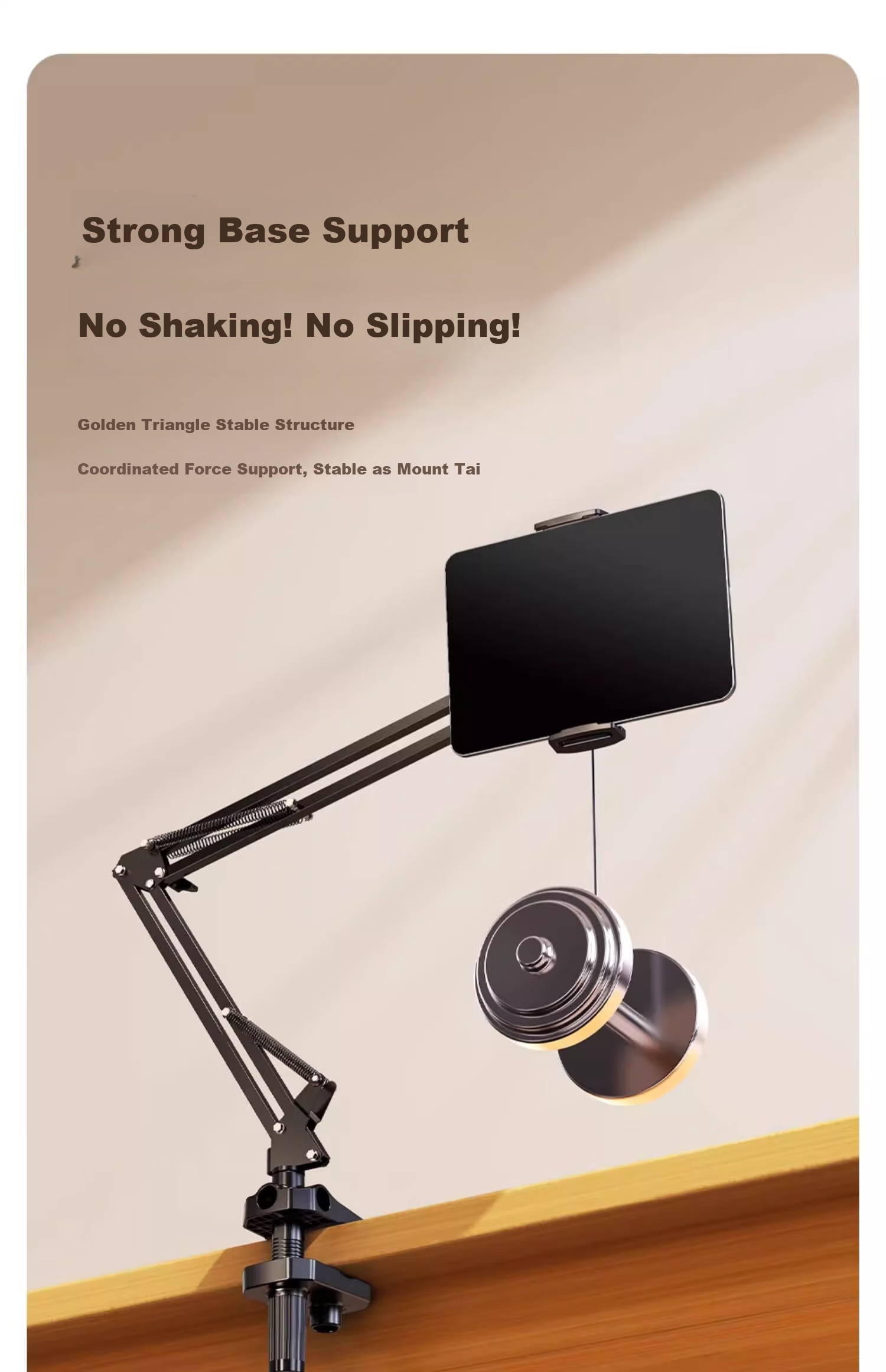 Xiaotian (JOPREE) Tablet Stand, Bedside Lazy Video Binge-Watching Phone Holder, IPad Online Class Desktop Armrest Overhead Shooting Support Stand, Compatible with 13-Inch Devices 13