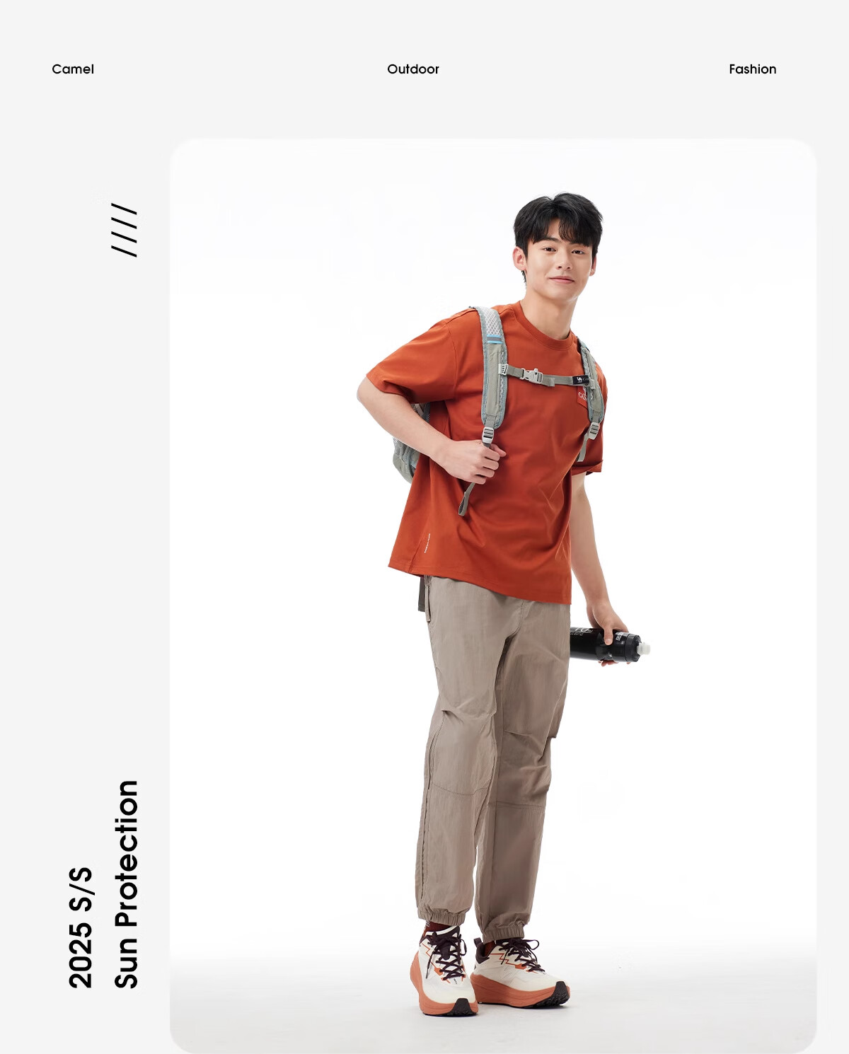 CAMEL [Wang Junkai's Choice], Quick-Dry Pants for Men, Outdoor Spring/summer 2025, Long Trousers, Cool Breathable Sun Protection, Tapered Sports Pants, Size S 15