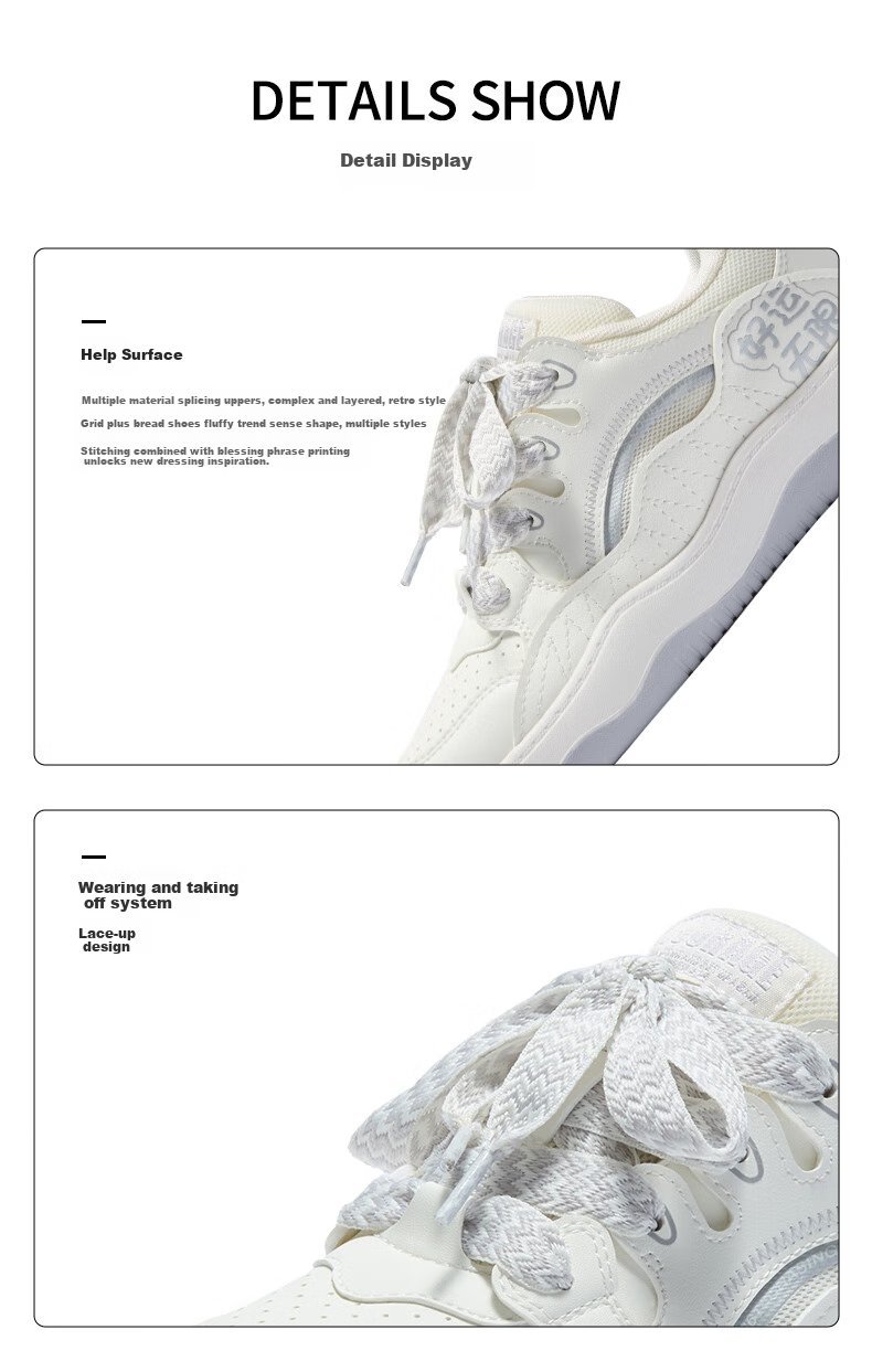 361° Children's Shoes, Kids' Sneakers, Spring And Autumn Boys And Girls, Ages 3-14, Lightweight Soft Elastic Loafers, White, Size 37 18