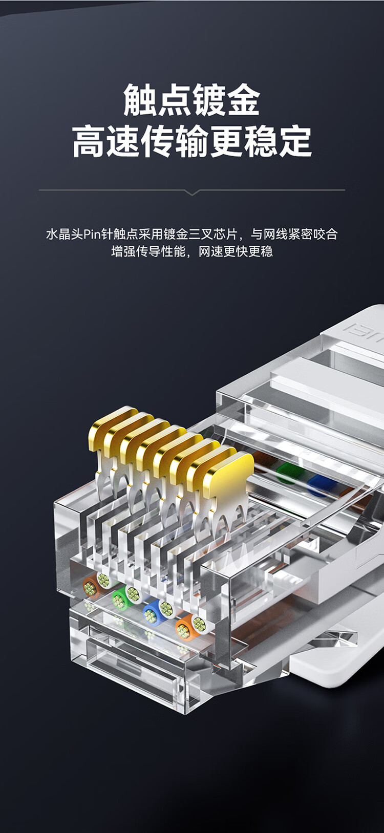 Shengwei CAT6 Gigabit High-Speed Broadband Cable, Engineering Monitoring Computer Router Network Home Finished Patch Cord, 8-Core Twisted Pair Wire, Gray And White, 15 Meters, LC-1215H 5