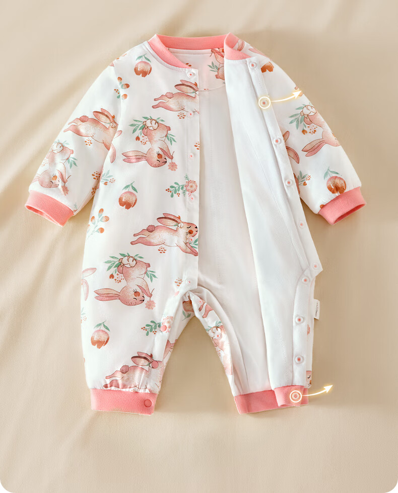 Beitaisi Baby Clothes Spring And Autumn Outfit, Infant Onesie Pure Cotton, Newborn Boys And Girls, Small Age All-Season Pajamas Romper 11