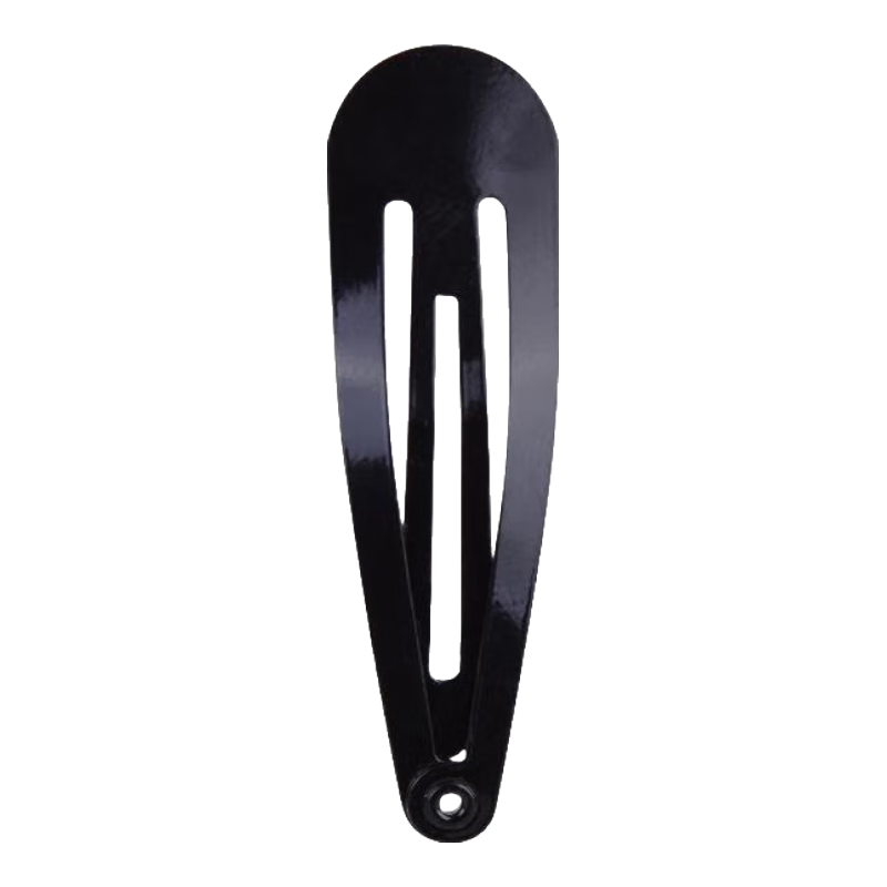 UPLUS Black Water Drop Hair Clips, Side Clips, Small Black Clips, 25 Pieces, Glossy Hair Clips, Barrettes, Bangs Clips