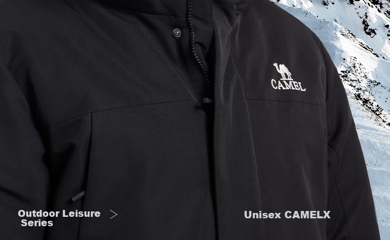 CAMEL Workwear down Jacket, Mid-Length, White Duck Down, Collar, Casual Sports Thickened Coat, Winter Season, M13CAKI038A 9