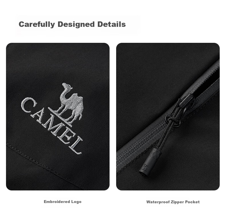 CAMEL Men's Jacket, Spring And Autumn Style, Couple's Outdoor Travel Clothing, Hiking And Mountaineering Wear for Men, M14CS01668 35