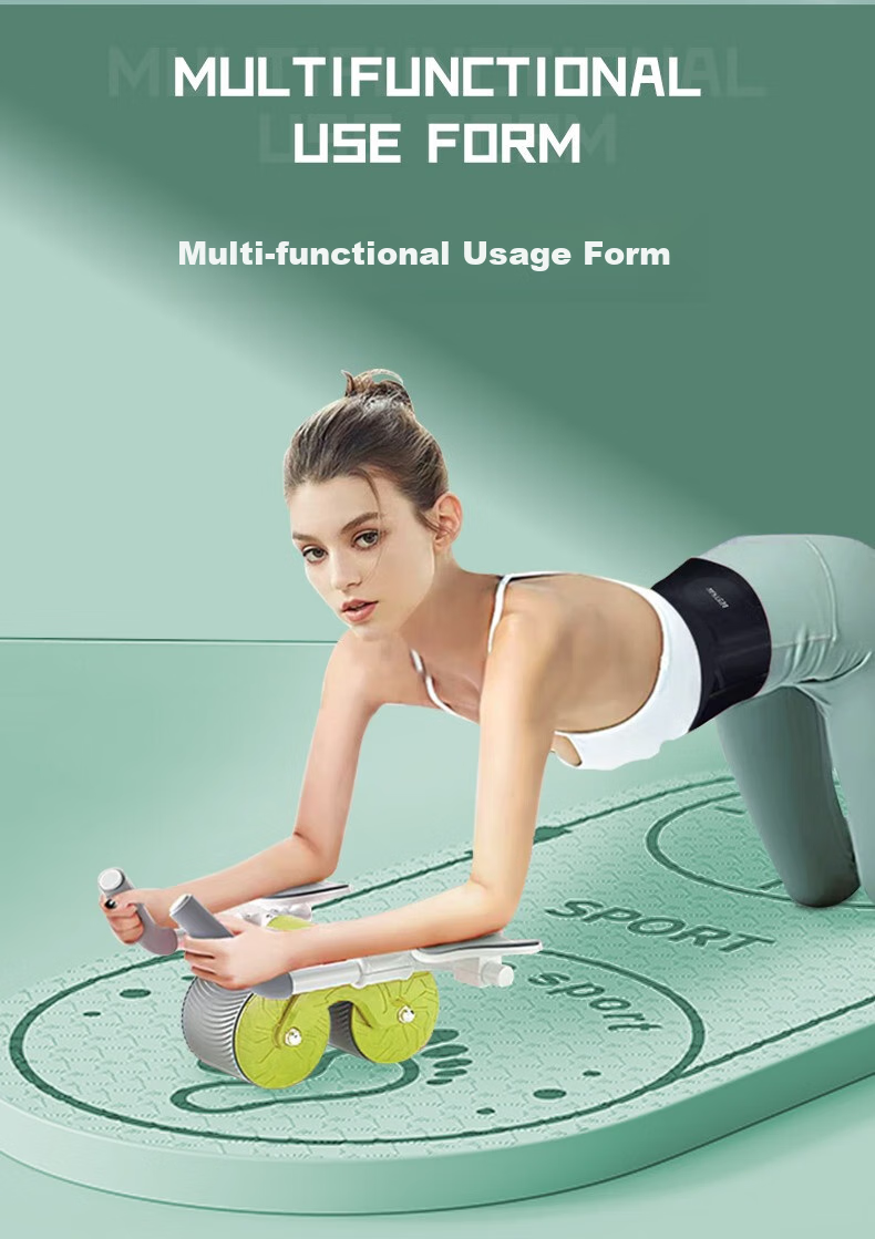 INVUI Ab Wheel with Elbow Support, Automatic Rebound Abdominal Wheel, Ab Exercise for Men And Women, Belly Fat Reduction Tool, Fitness Equipment 7