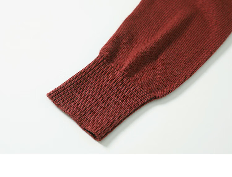 Dme [Containing Wool] Spring And Autumn Stylish Faux Two-Piece Embroidered Round Neck Sweater, Petite Knit Top for Wome 16