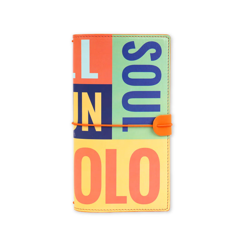 Chenzao Dream Travel Guide with Detachable Replaceable Horizontal Line Inner Pages, 60 Pages