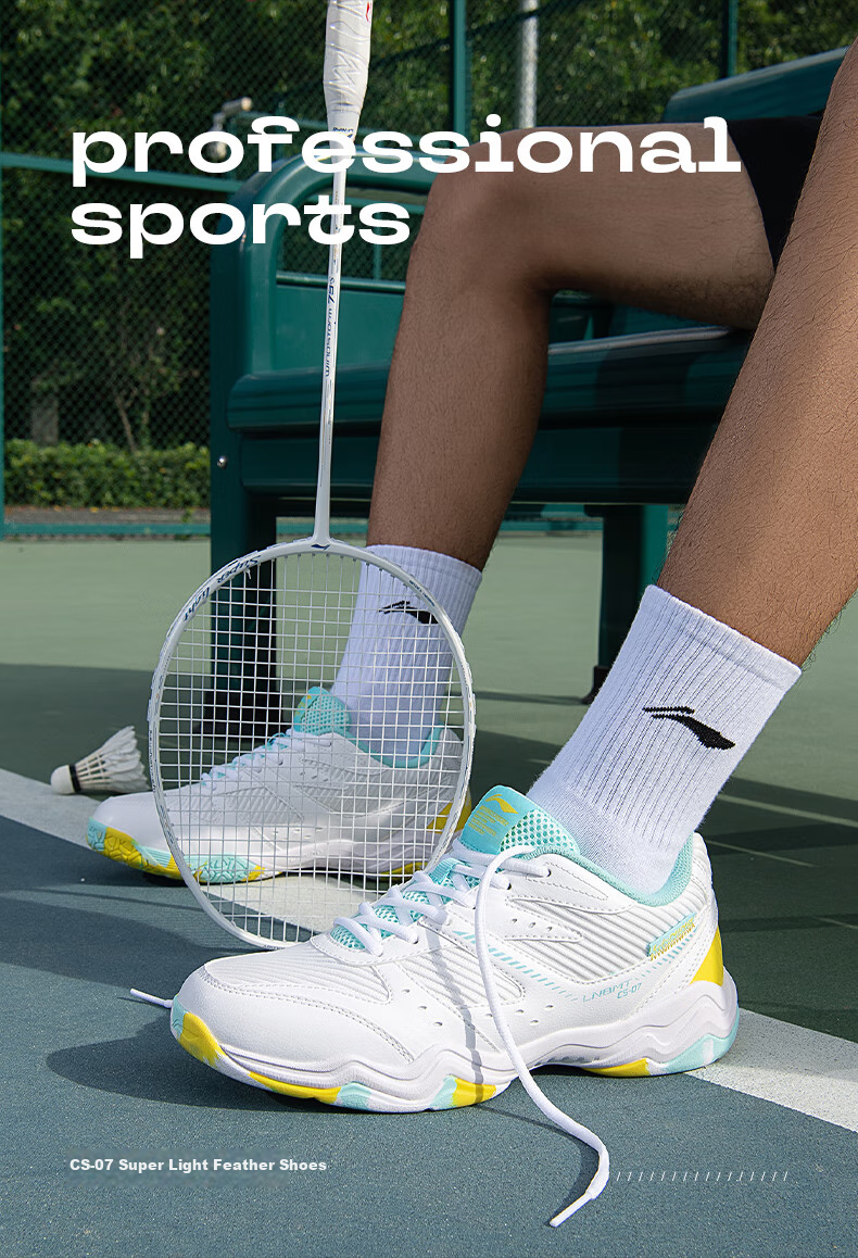 Li-Ning Badminton Shoes, Unisex Longfeng Professional Competition Training Shoes, Sports Shoes, Non-Slip, Wear-Resistant, Breathable And Comfortable, Size 44 18
