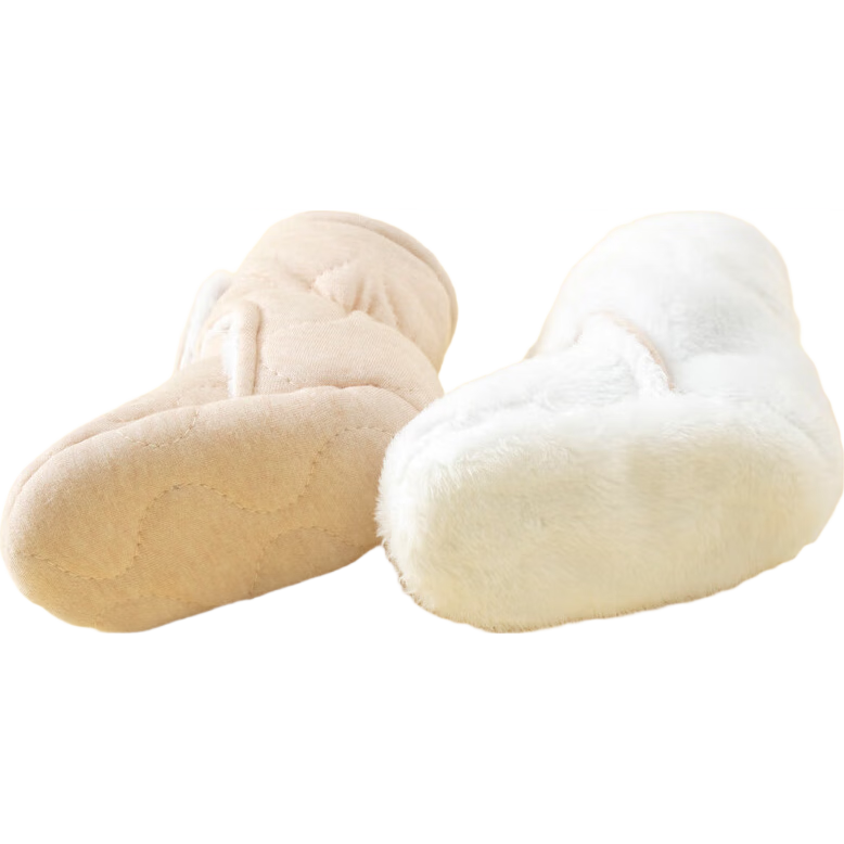 LAXIALIYA Baby Shoes Autumn And Winter Infant Footwear Winter Fleece-Lined Shoes Socks Pre-Walking Shoes Newborn 0-6 Months Soft-Soled Cotton Shoes for Outdoor Use
